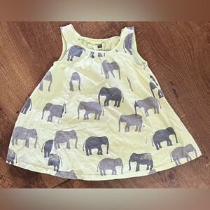 Tea collection toddler girl elephant dress Sz 18-24 months